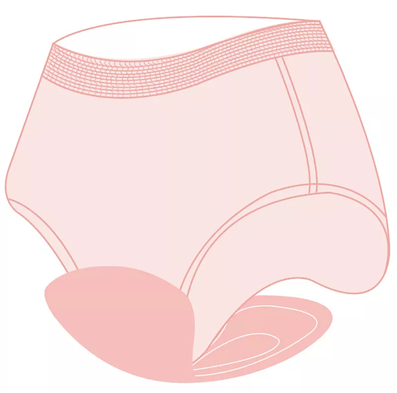 Replaceable-core menstrual pants